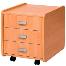 Тумба выкатная Астек на 3 ящика Детская мебель / Тумбы и стеллажи